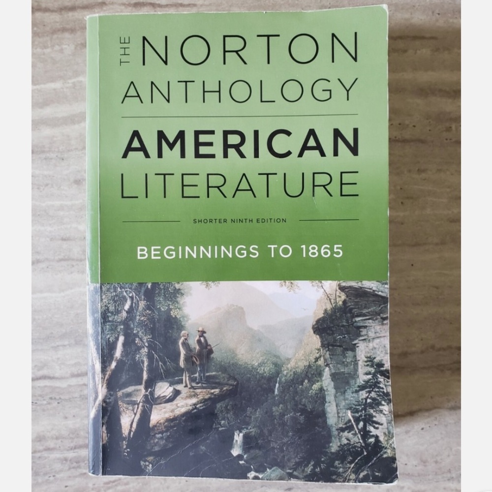 Anthology American Literature Book - Green Cover